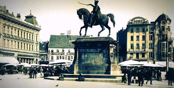 Trg bana Jelačića 1924. godine